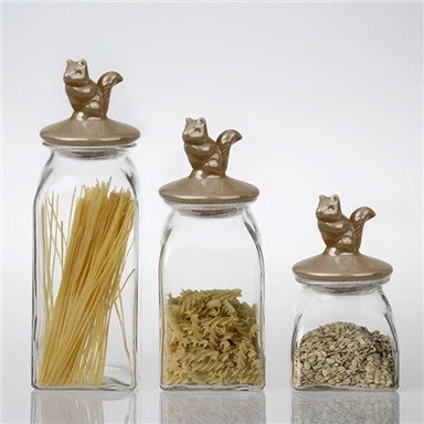 Glass Cookie Container with Lid