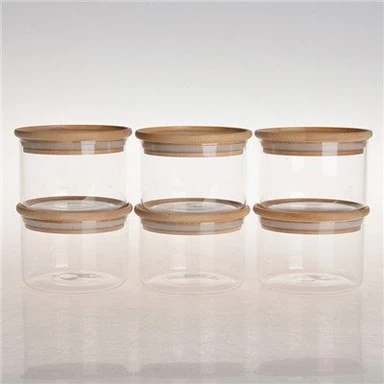 Kitchen glass jars with lids
