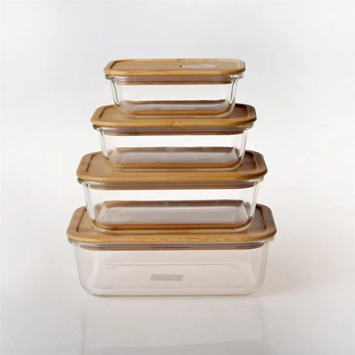 3 Pack Glass Lunch Box Containers With Lids