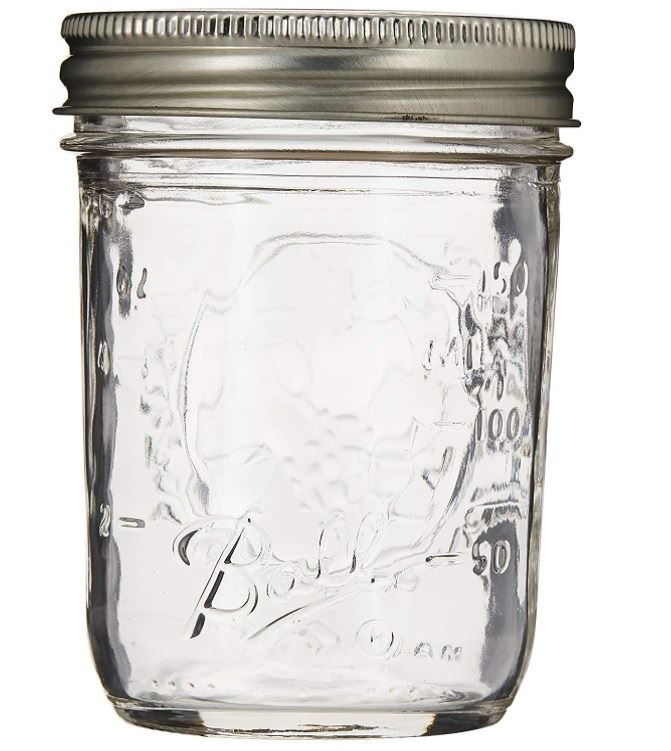 16 OZ Mason Jar With Metal Lid