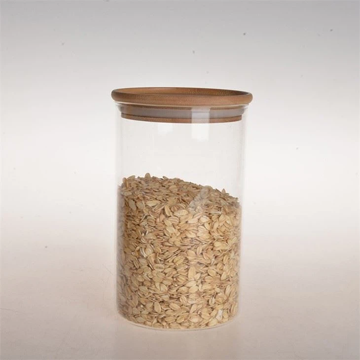 Airtight Glass Jar With Bamboo Lid