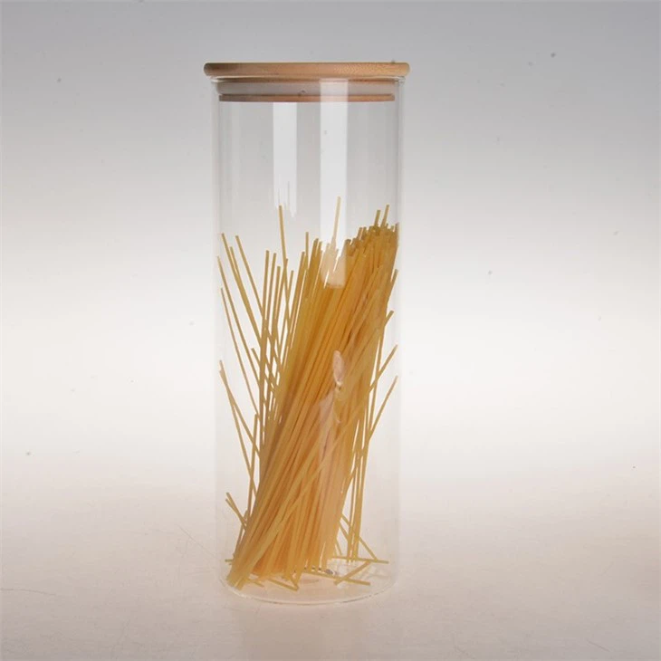 Airtight Glass Jar With Bamboo Lid