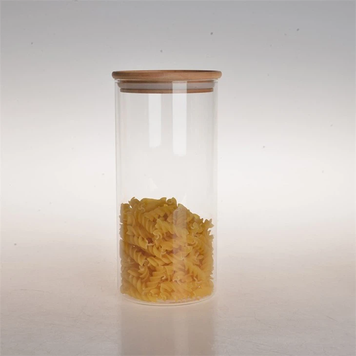 Airtight Glass Jar With Bamboo Lid