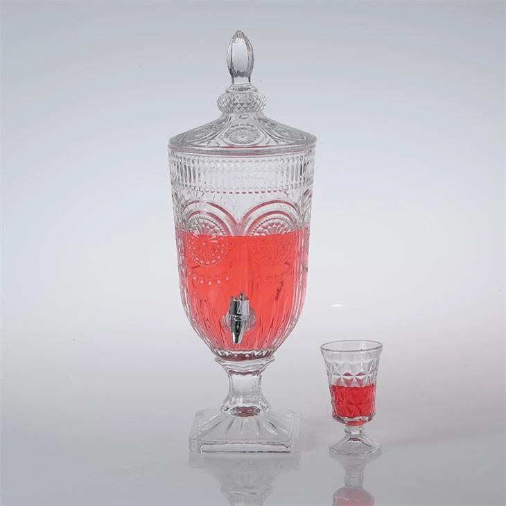 Elegant Glass Beverage Dispenser