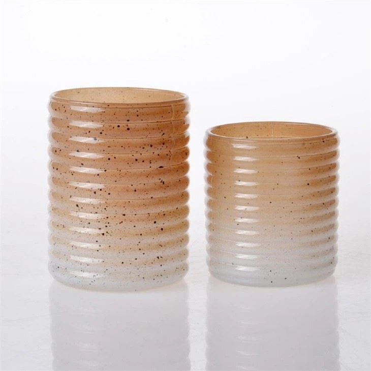 Glass Candle Holder Candle Jar With Color