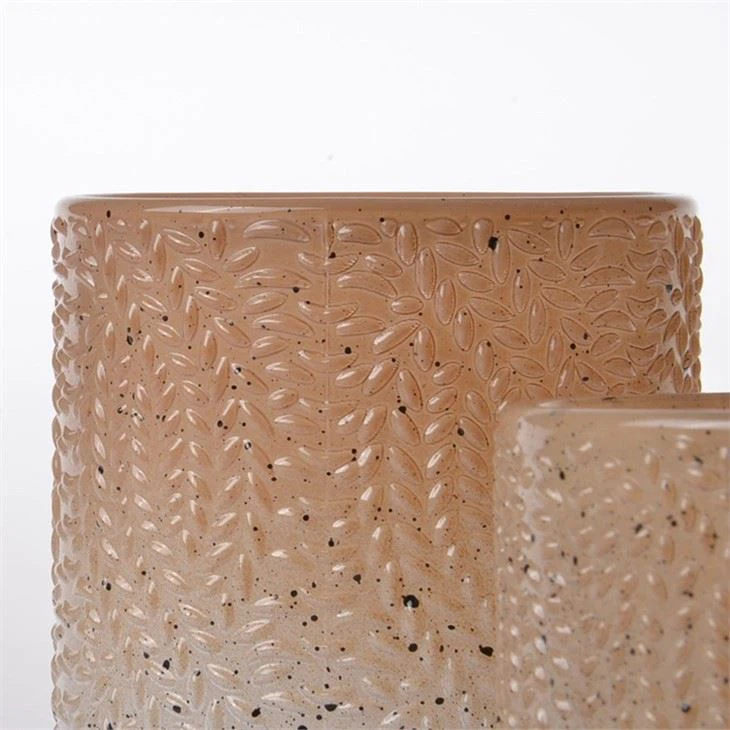 Glass Candle Holder Candle Jar With Color