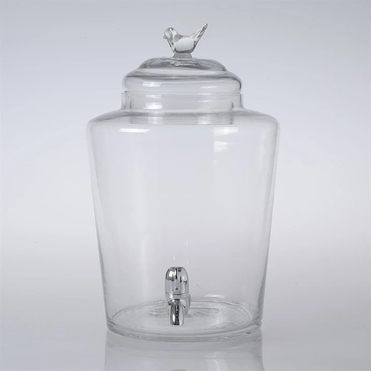 Glass Drink Dispenser Stainless Spigot