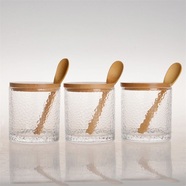 Borosilicate Glass Jar Containers with Bamboo Airtight Lid
