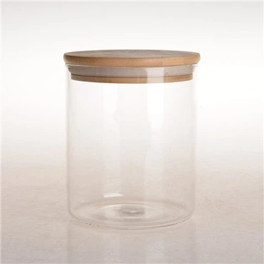 Airtight Glass Jar with Bamboo Lid
