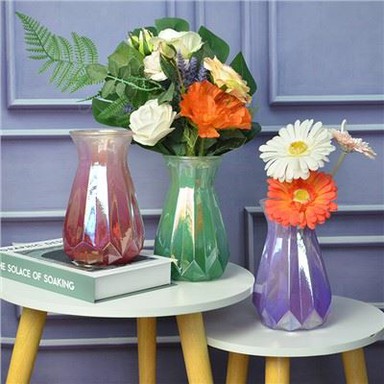 Retro Coloured Glass Vases