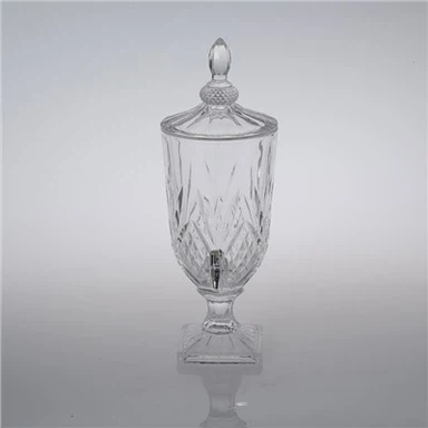 Glass Drink Dispenser With Tap