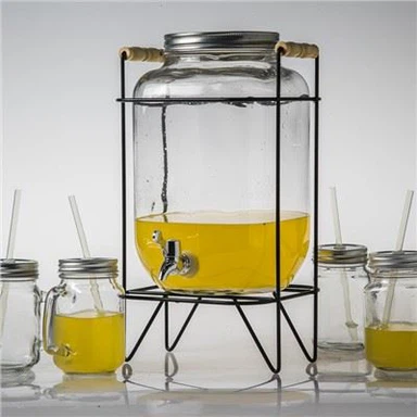 Glass Ice Tea Dispenser