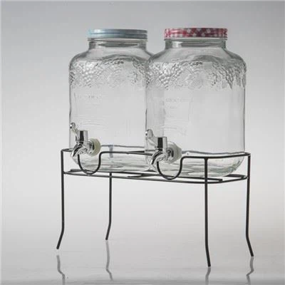 Glass Fridge Beverage Dispenser