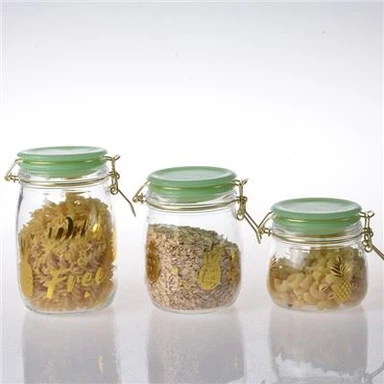Glass Food Jars with Airtight Lid