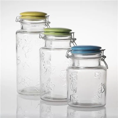 Glass Jar with Ceramic Lid