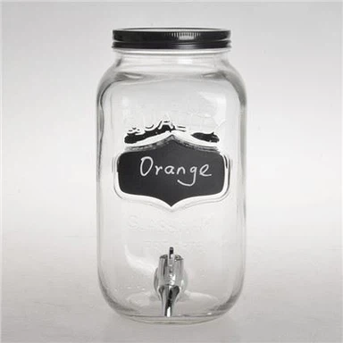 Large Capacity Glass Drink Beverage Dispenser