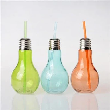 Bulb shaped mason jar