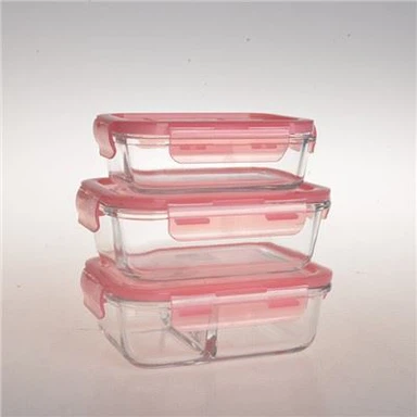 Premium Glass Food Containers with Airtight Clip Lock Lid