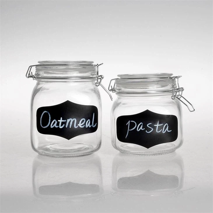 Square Glass Jars Canisters with Lids