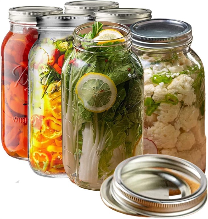 64 OZ Wide Mouth Mason Jar