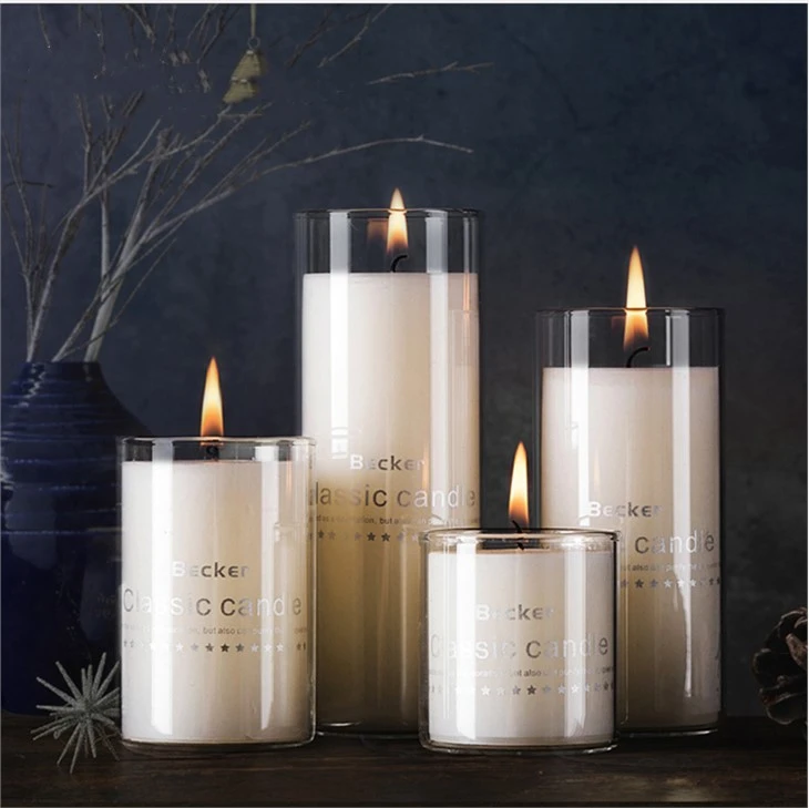Clear High Borosilicate Glass Candle Holders