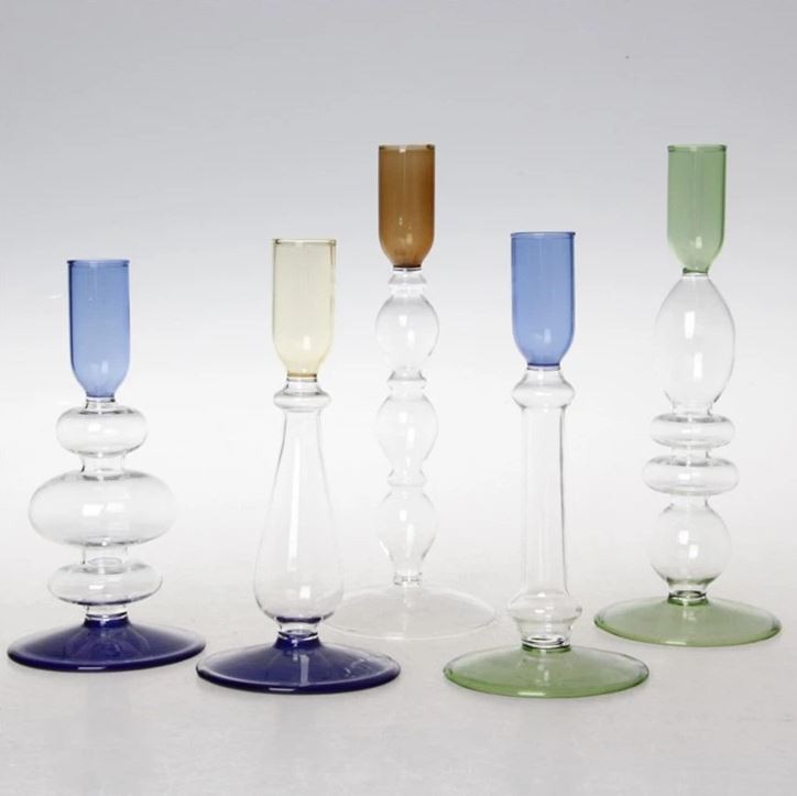 Crystal Glass Candlesticks