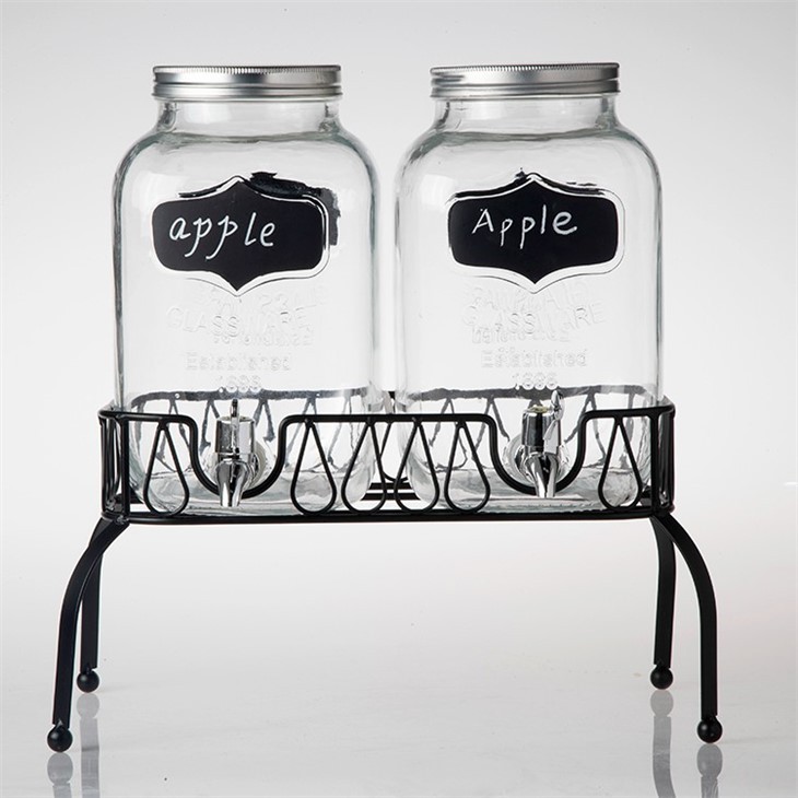 Double Drinks Dispenser With Stand