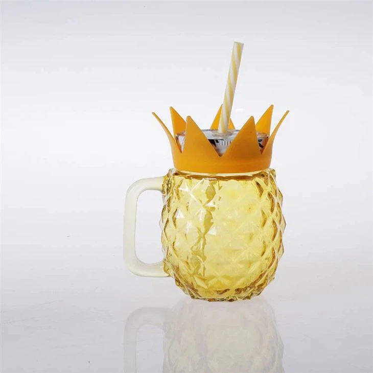 glass pineapple mason jar