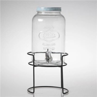 3L Glass Water Dispenser with customize stand