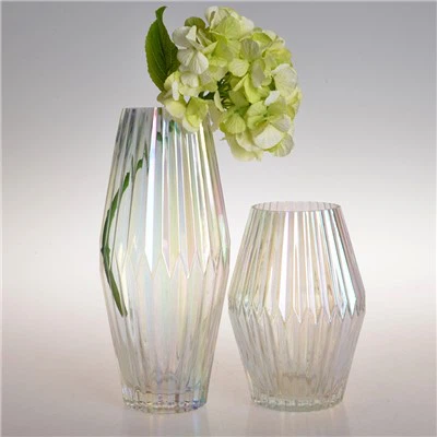 Transparent Color Glass Vase
