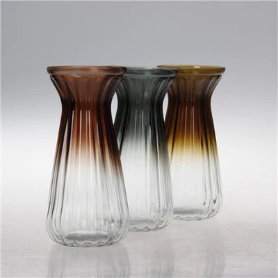 Green Glass Flower Vase