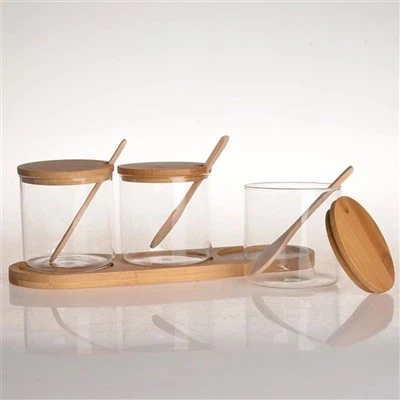Storage Jars Bamboo Lid