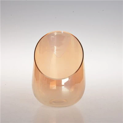 Hand blown glass candle holders