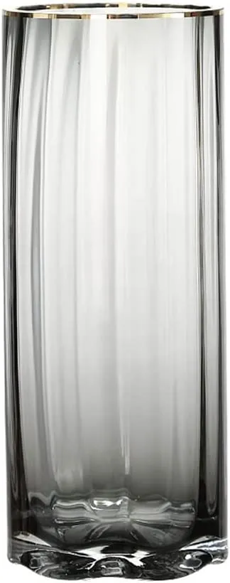 Striped Hand-blown Vase