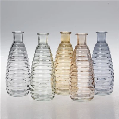 Gradient Crystal Vase Transparent with Grain