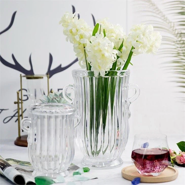 Wide Mouth Glass Vase