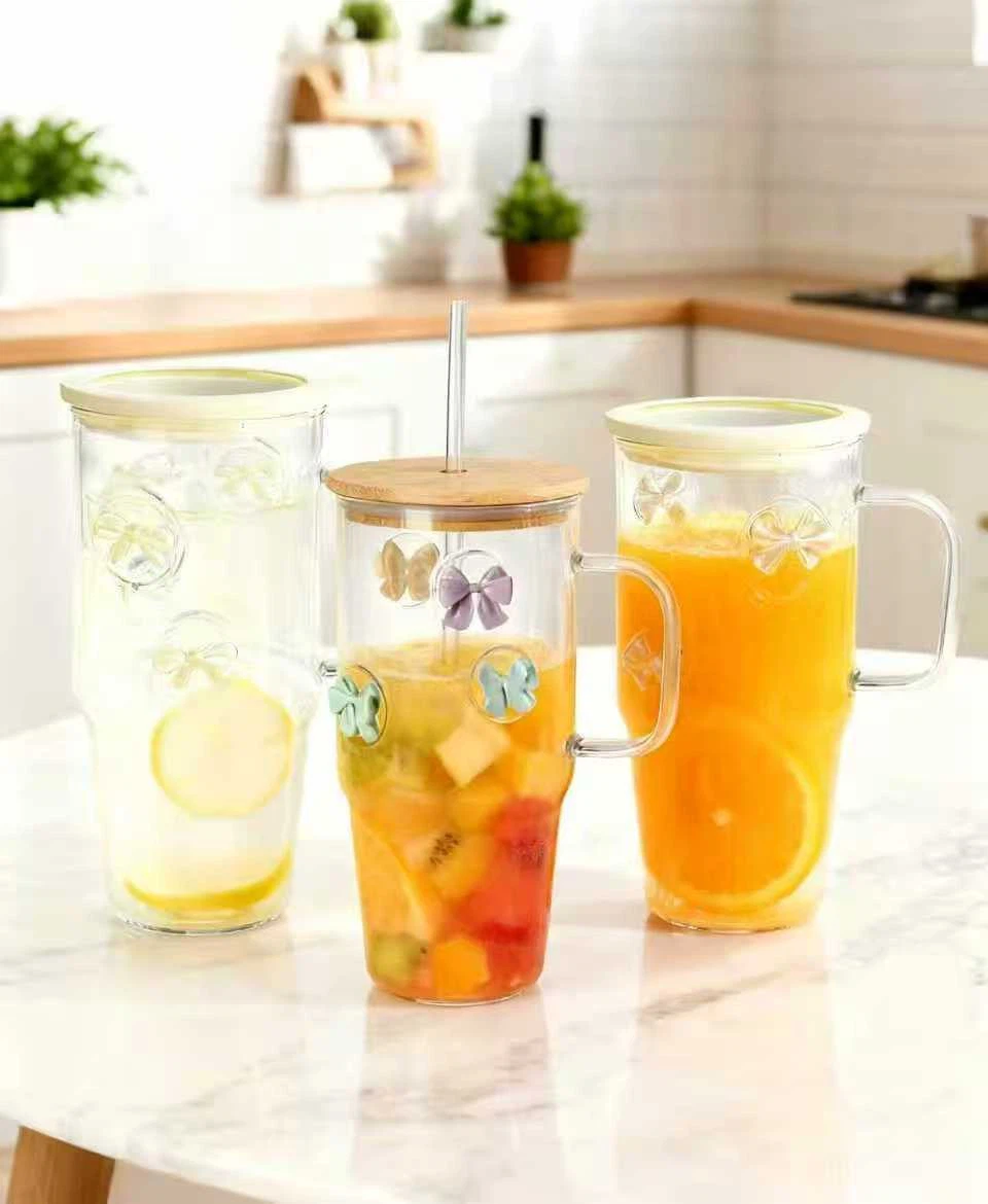 32/40oz Icon Drinking Glass With Handle