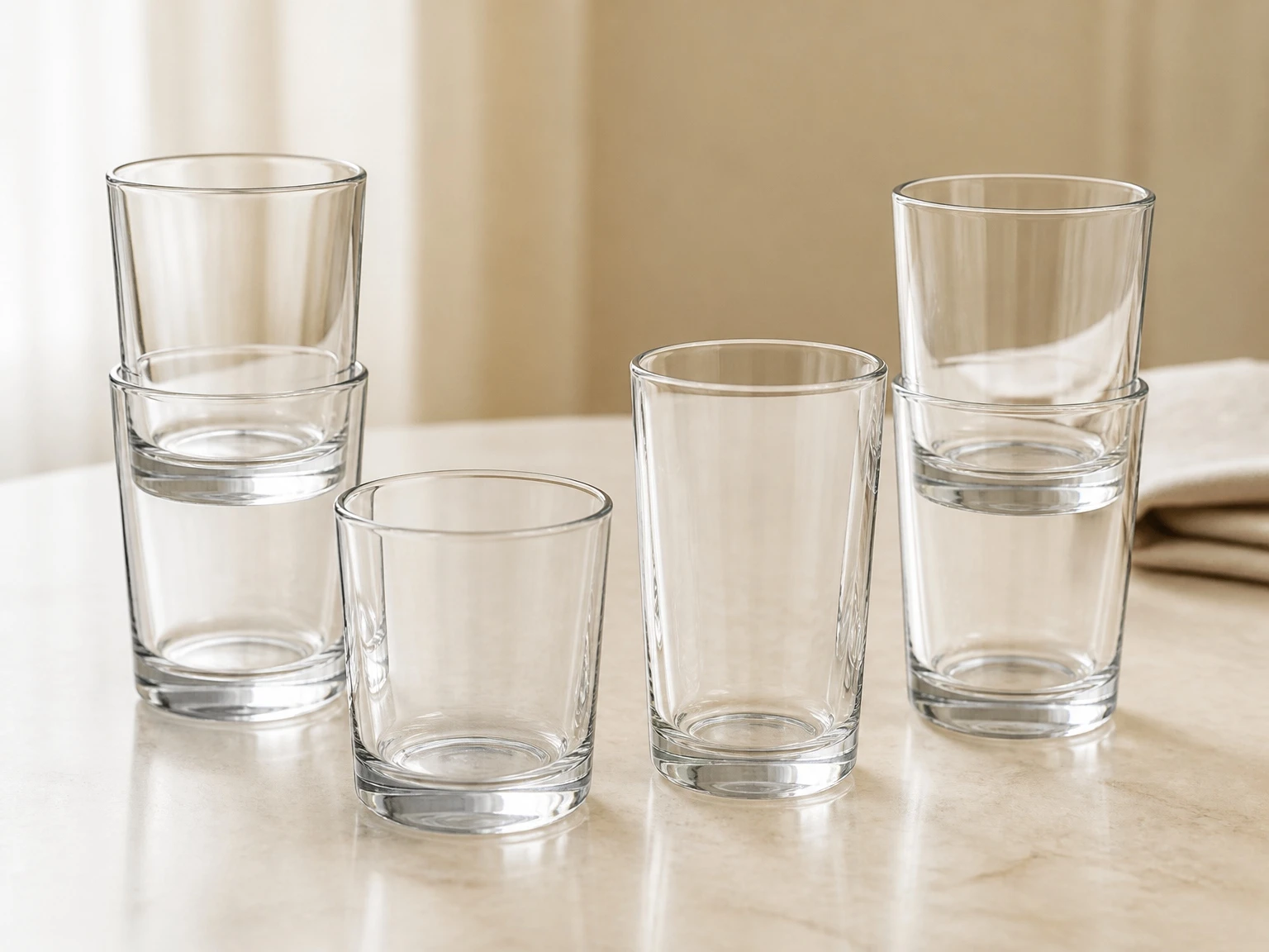 Custom glass tumblers for water, juice, and everyday drinking Custom glass tumblers for water, juice, and everyday drinking