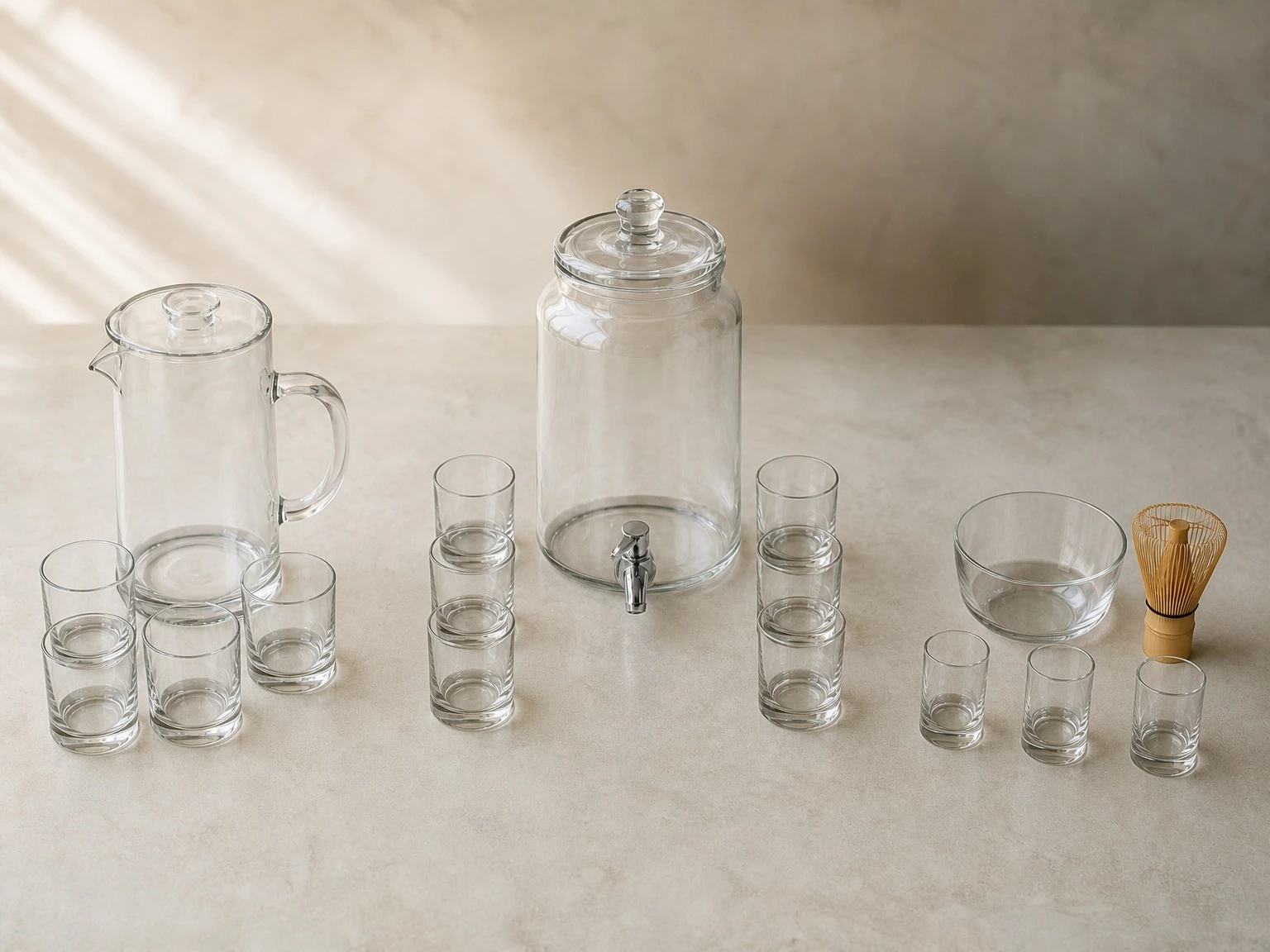Glass drinkware retail sets and gift packaging Glass drinkware retail sets and gift packaging