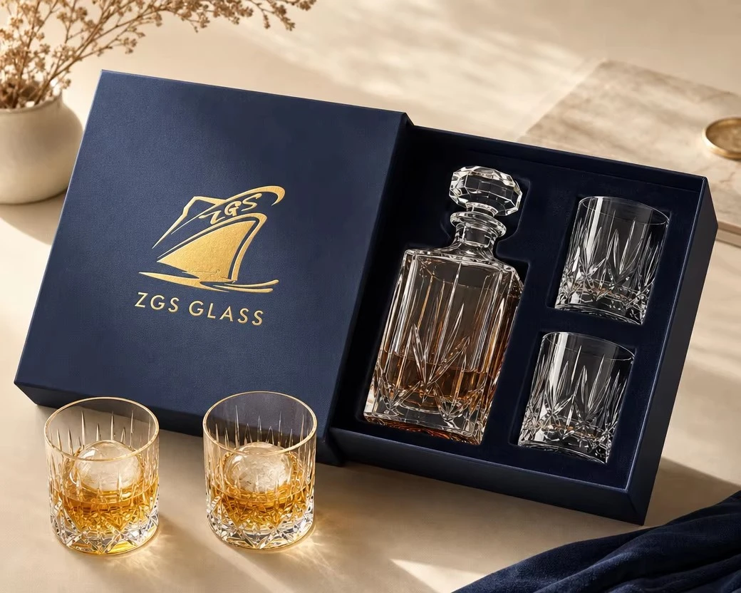 Glass barware retail sets and gift packaging Glass barware retail sets and gift packaging
