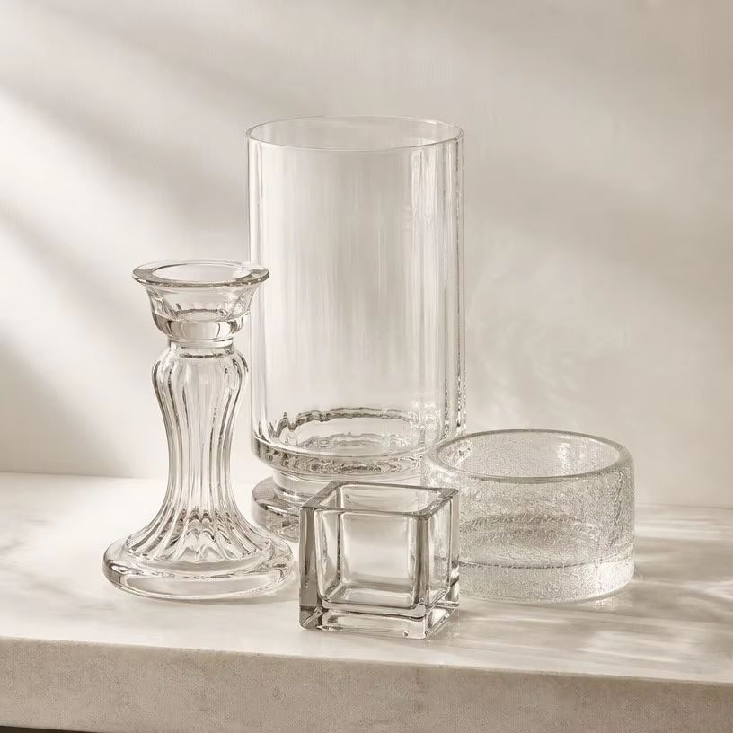 Glass Candle Holder