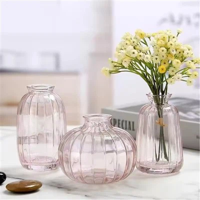 Small Clear Glass Flower Vases