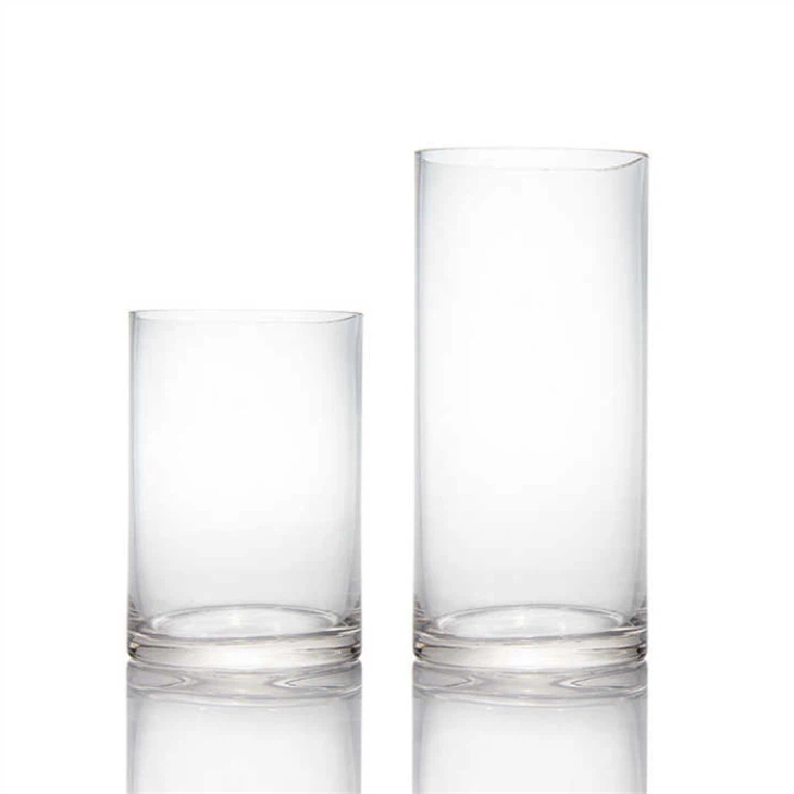 Tall Glass Candle Holder